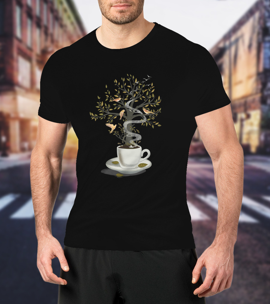 A Cup Of Dreams Enchanted Tree And Birds T-Shirt