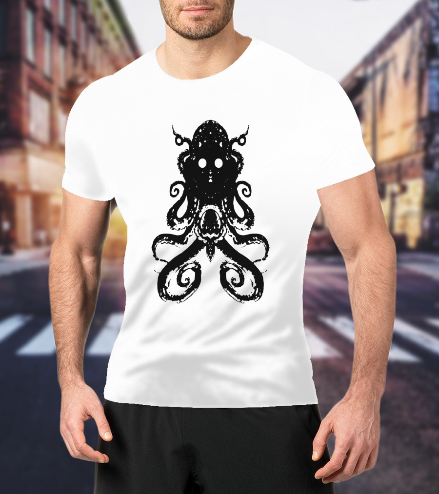 Alien Del Área 51 Kraken Octopus T-Shirt