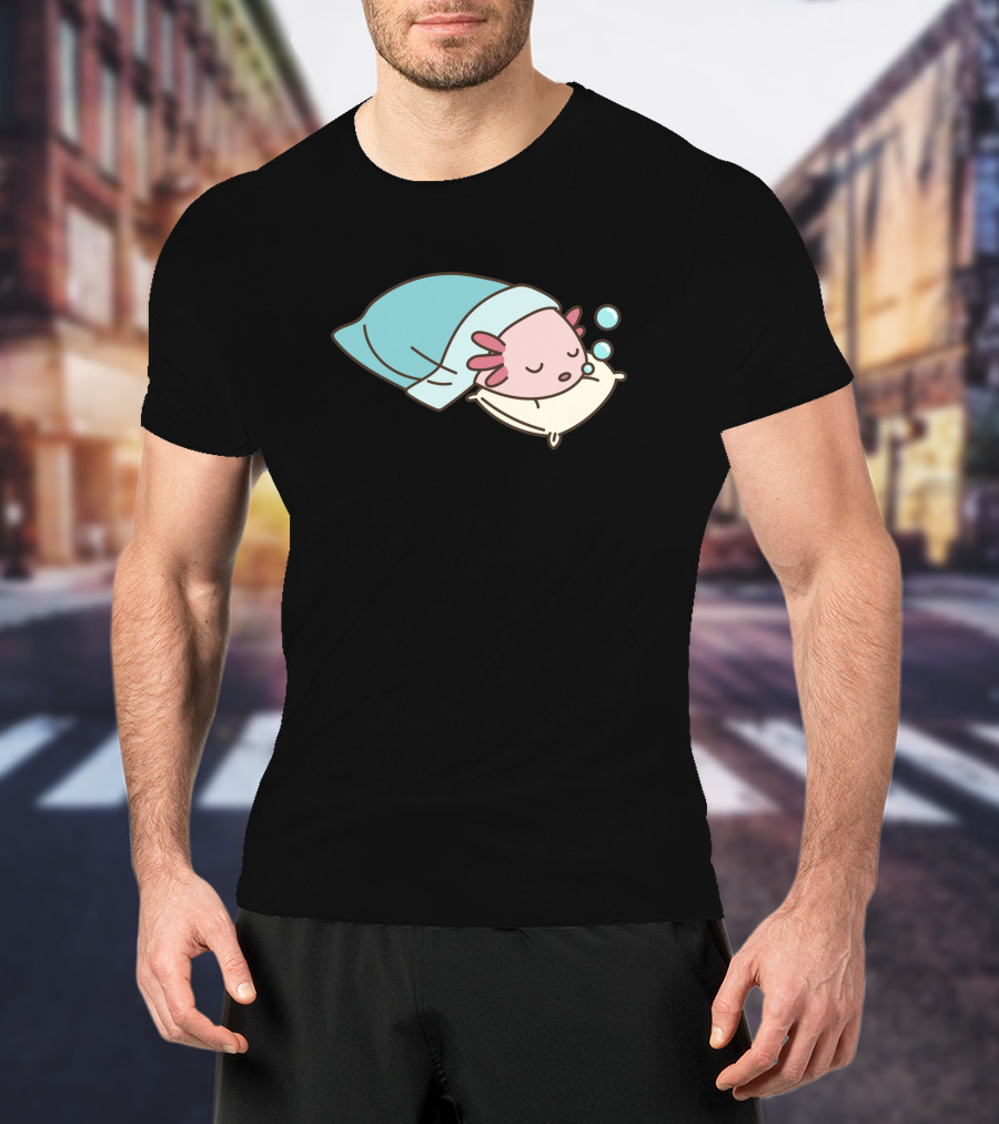 Axolotl Napsolotl Sleepy Axolotl Illustration 1318373 T-Shirt