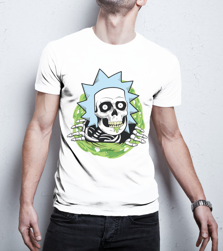 Rick And Morty Skull Portal Rick T-Shirt
