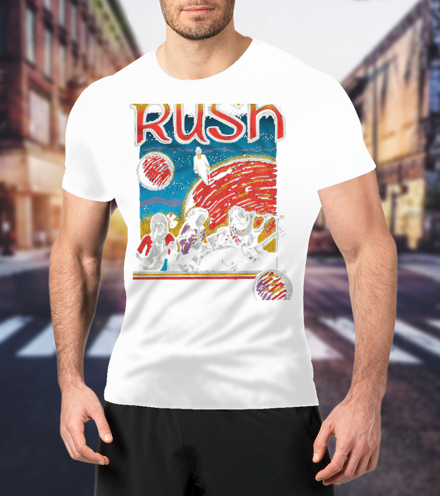 Rush Band Retro Space T-Shirt