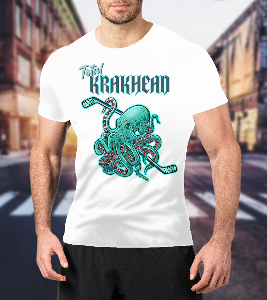 Total Krakhead Seattle Kraken Hockey Tentacles T-Shirt
