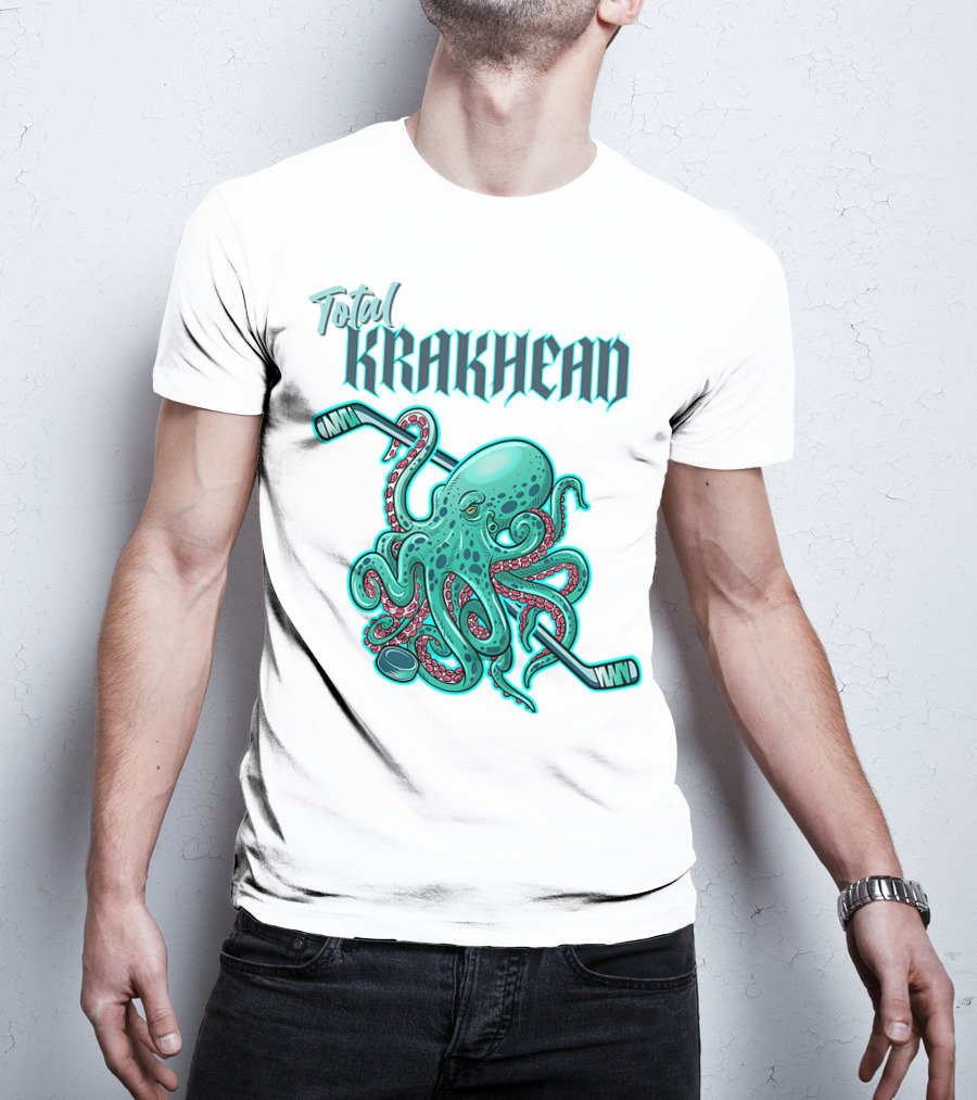 Total Krakhead Seattle Kraken Hockey Tentacles T-Shirt
