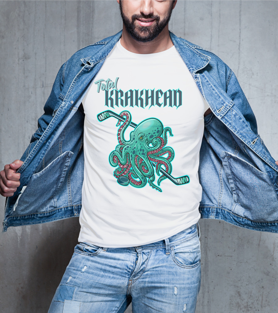 Total Krakhead Seattle Kraken Hockey Tentacles T-Shirt