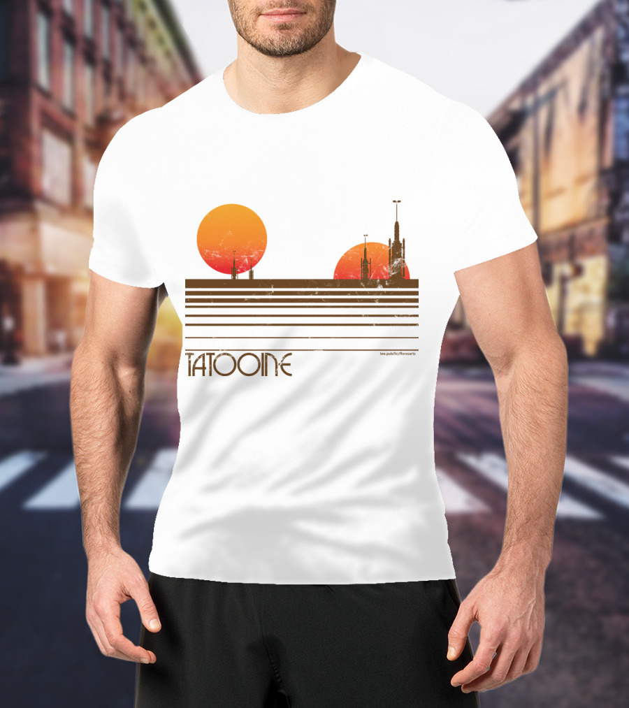 Star Wars Tatooine Sunset Twin Suns T-Shirt