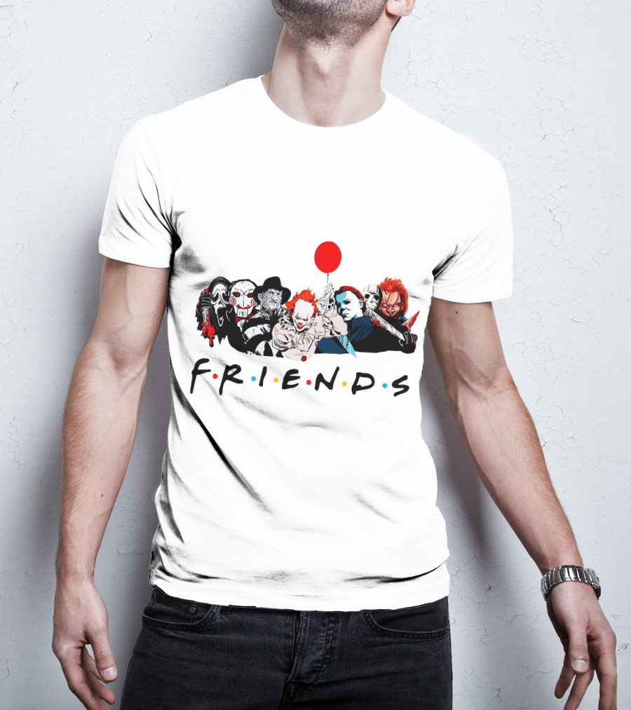 Friends Horror Movie Icons T-Shirt