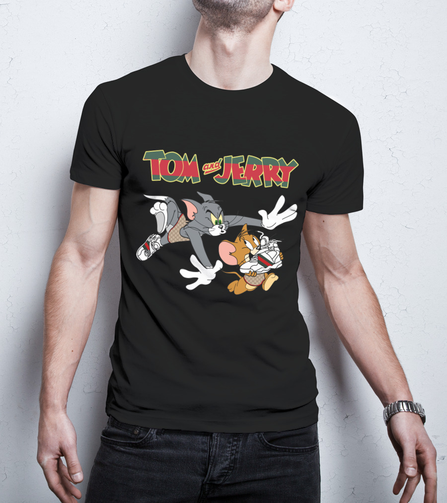 Tom And Jerry Classic Cartoon Chase T-Shirt