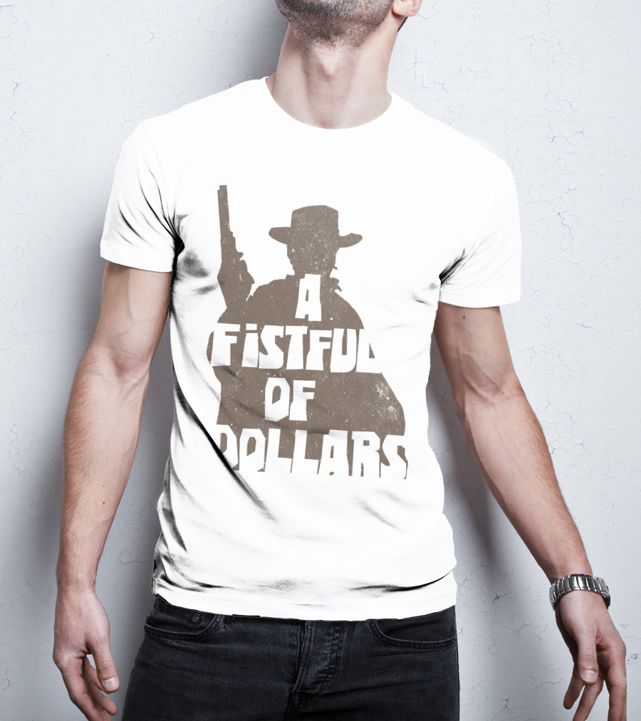 A Fistful Of Dollars Cowboy Silhouette With Revolver T-Shirt