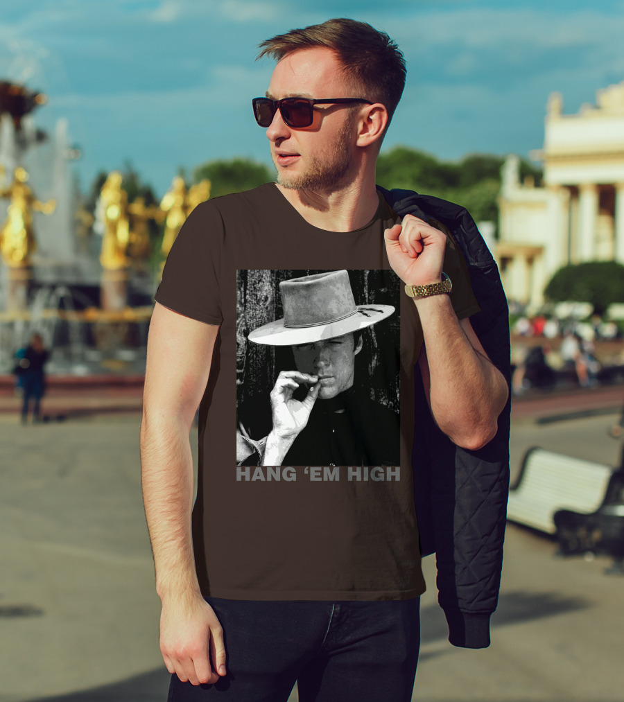 Hang 'Em High Western Style Cowboy Smoking T-Shirt