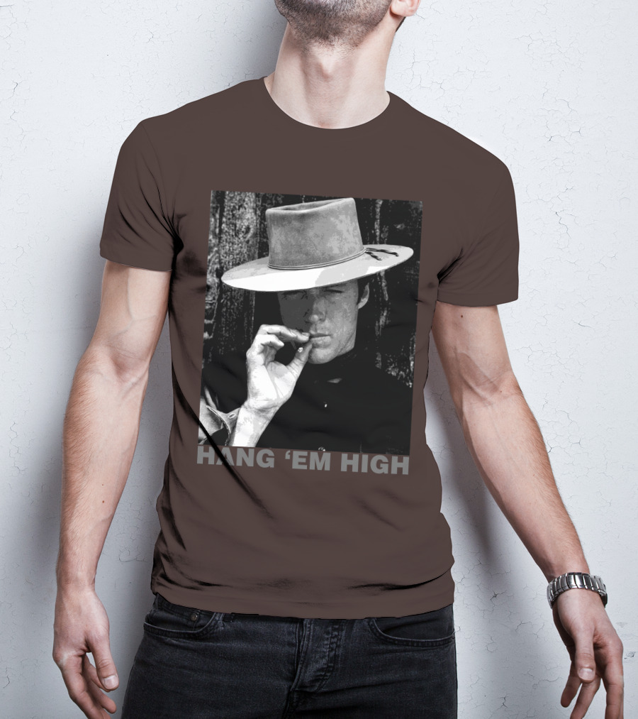 Hang 'Em High Western Style Cowboy Smoking T-Shirt