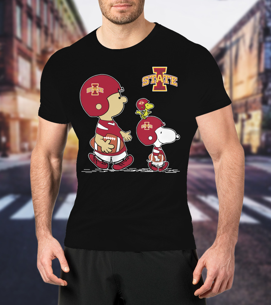 Iowa State Cyclones Snoopy And Woodstock Football Team Spirit T-Shirt