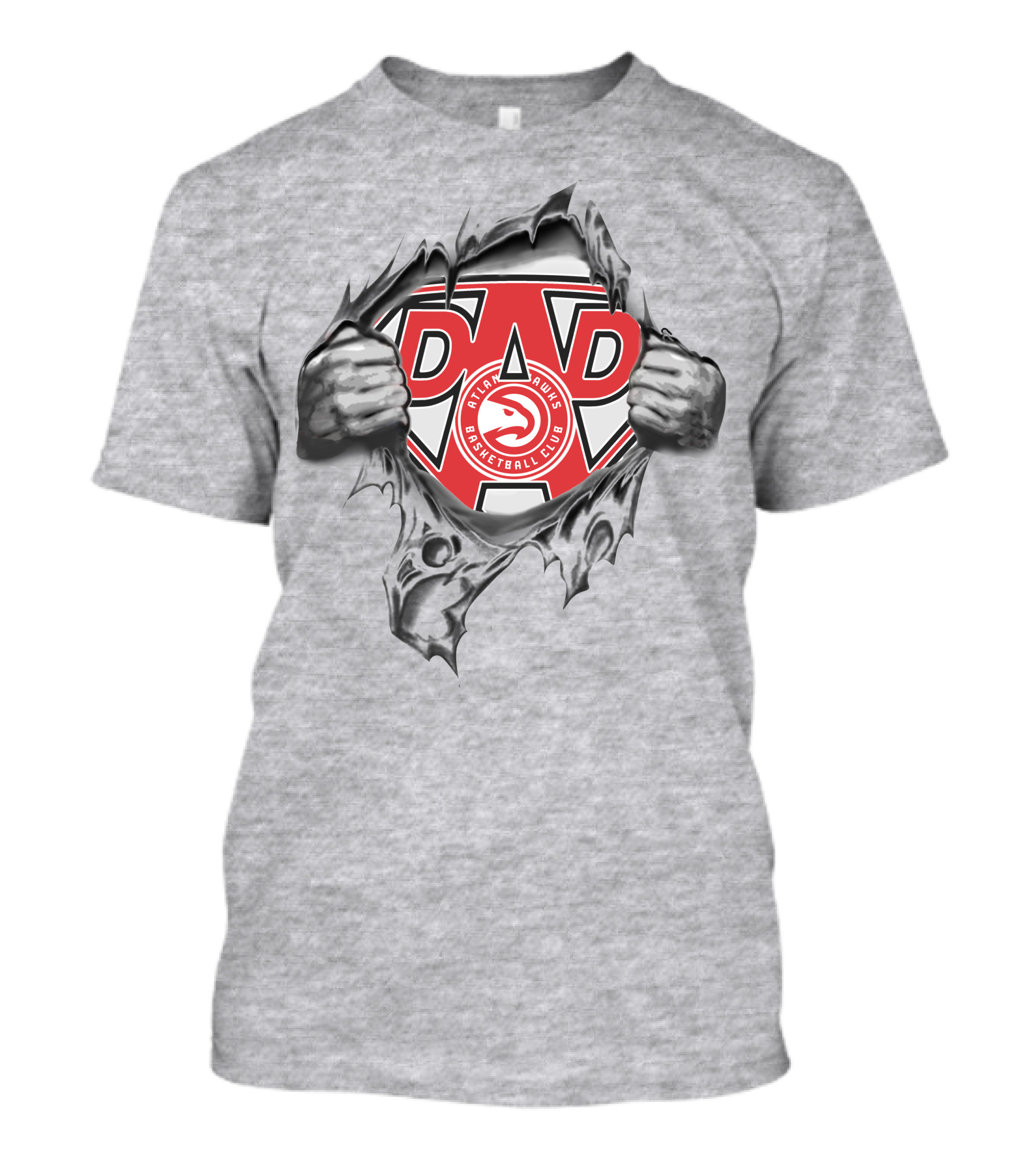 Atlanta Hawks Basketball Club Super Dad T-Shirt