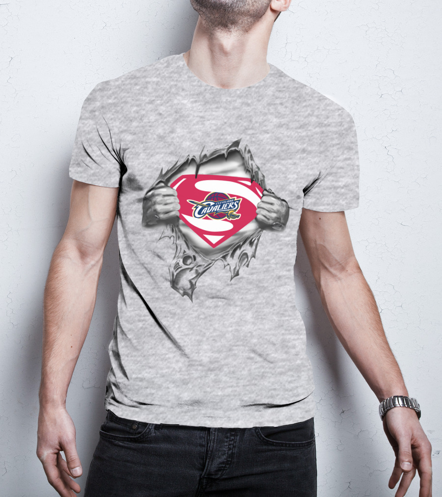 Cleveland Cavaliers Superman Logo Crossover T-Shirt