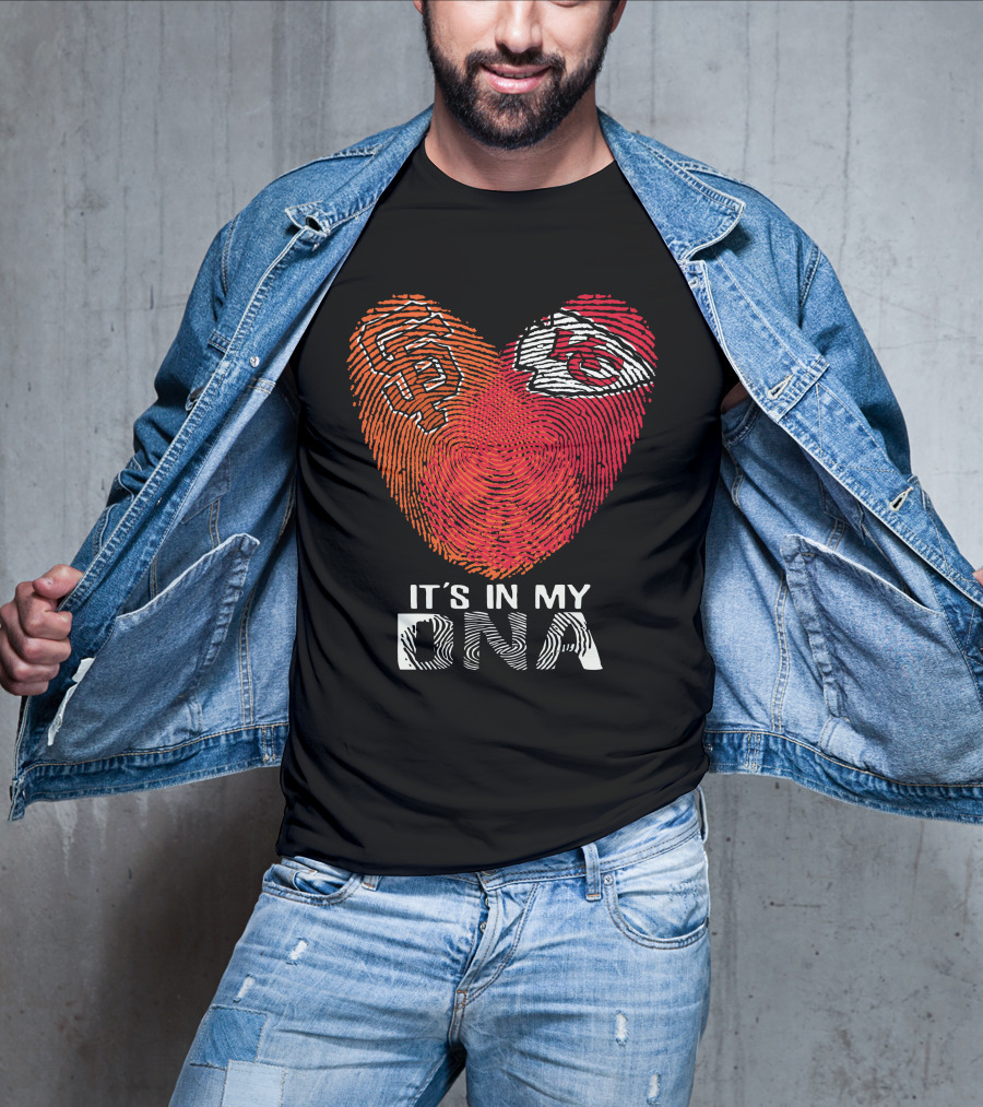 San Francisco Giants Kansas City Chiefs It's In My Dna T-Shirt