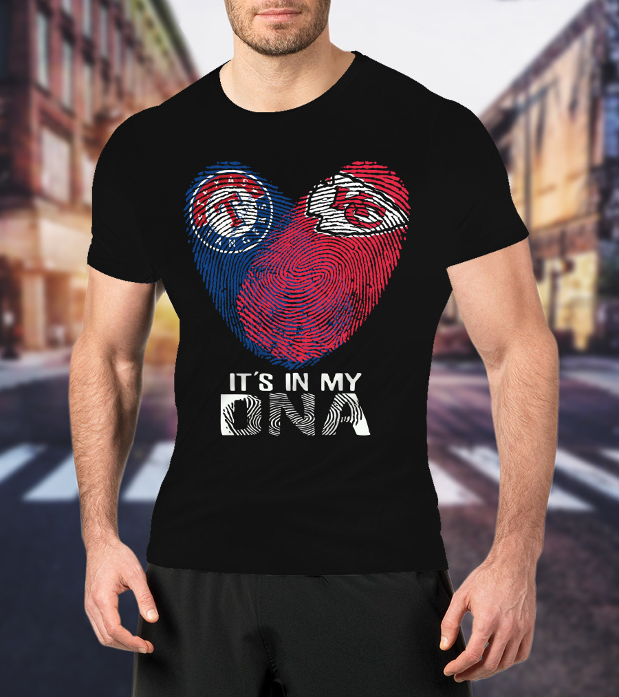 Texas Rangers Kansas City Chiefs It's In My DNA T-Shirt