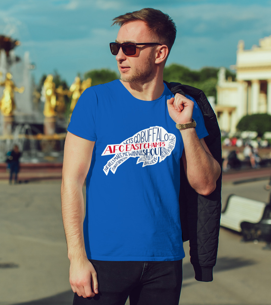 AFC East Champs Let's Go Buffalo Bills Mafia Shout T-Shirt