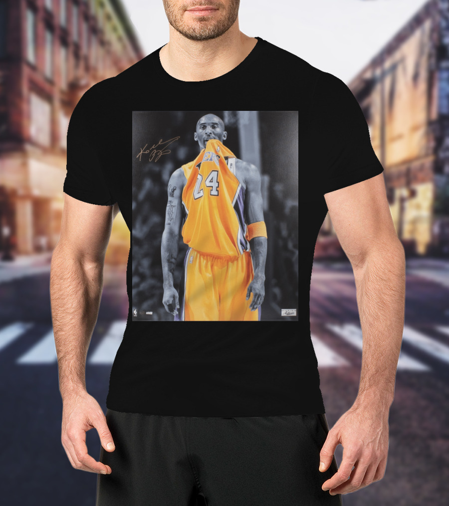 Kobe Bryant Mamba Mentality Lakers Basketball Icon 24 Signature T-Shirt