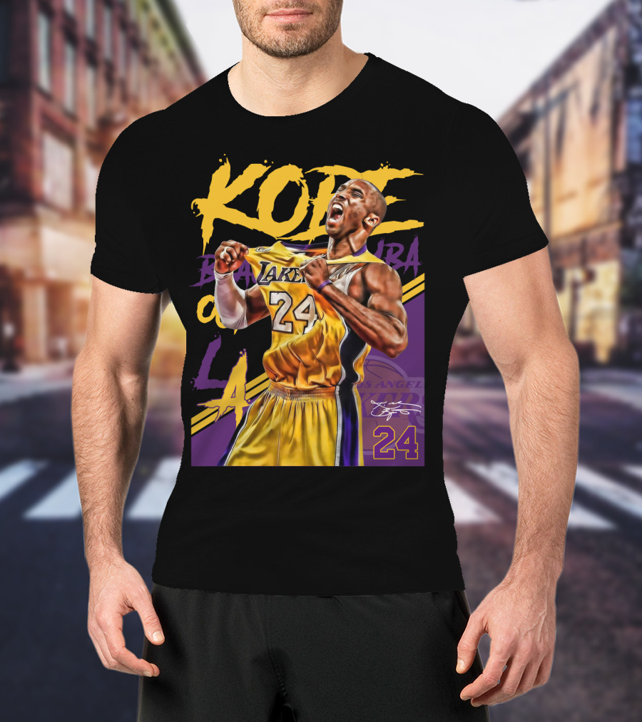Kobe Bryant Black Mamba Los Angeles Lakers 24 T-Shirt