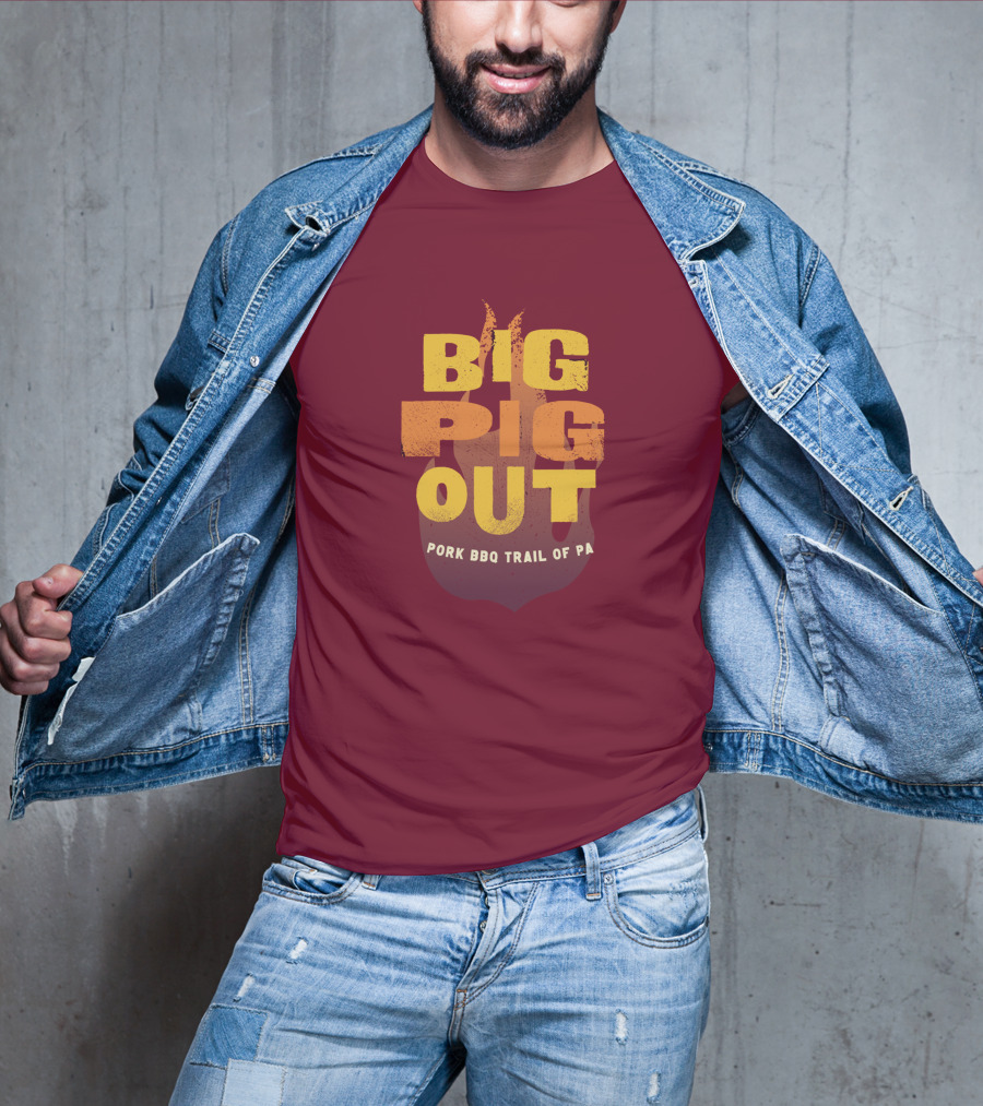 Big Pig Out Pork BBQ Trail Of PA T-Shirt