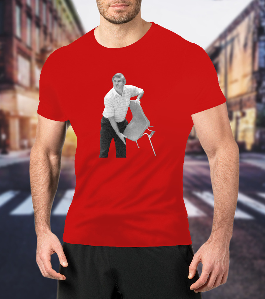 Bobby Knight Chair Throw AJ Moye Basketball Moment T-Shirt