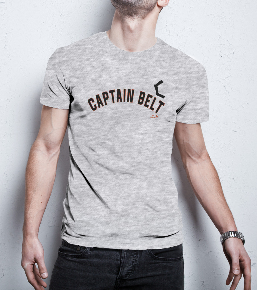 Captain Belt San Francisco Giants Playoffs Black Arrow T-Shirt