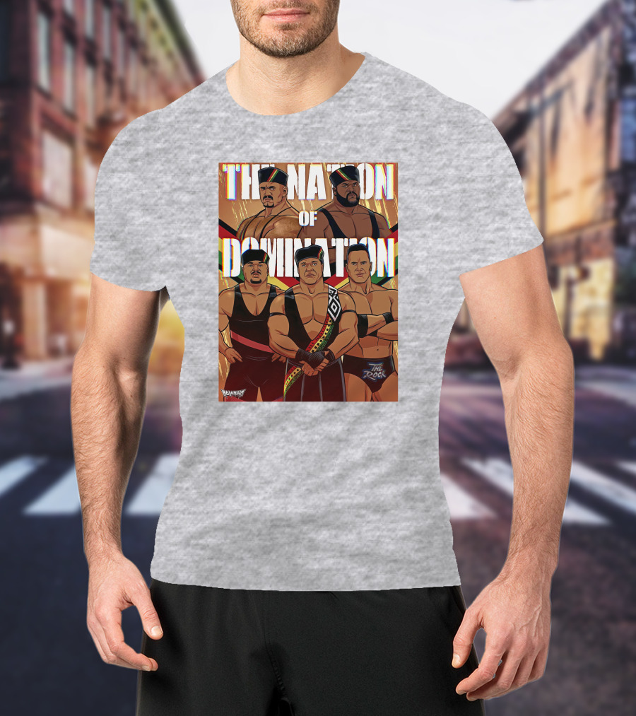 The Nation Of Domination The Rock Nolanium Art Drawing T-Shirt