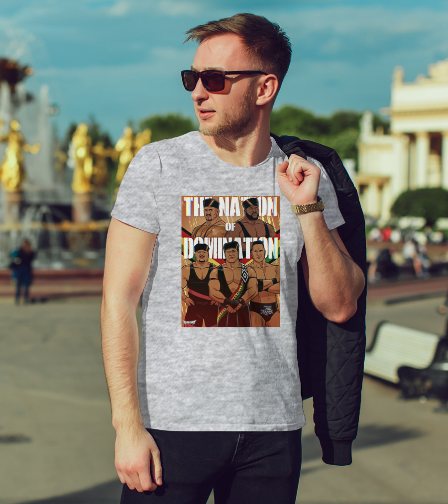 The Nation Of Domination The Rock Nolanium Art Drawing T-Shirt