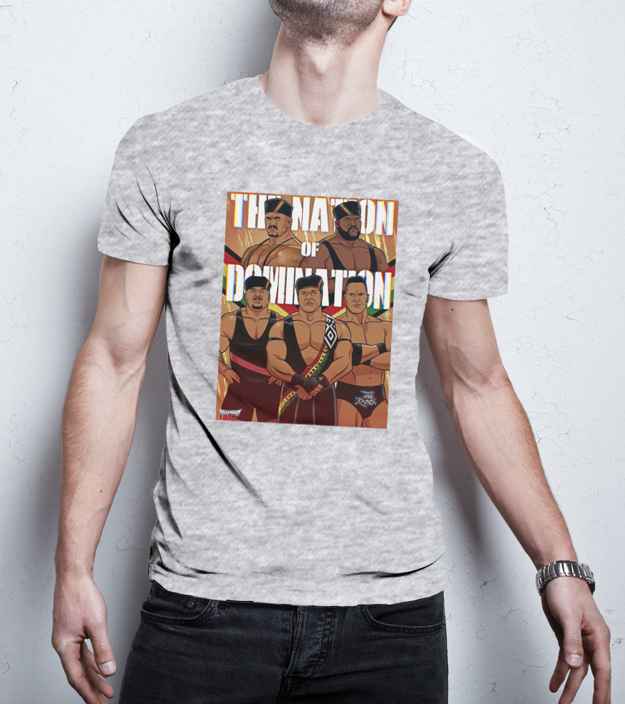 The Nation Of Domination The Rock Nolanium Art Drawing T-Shirt