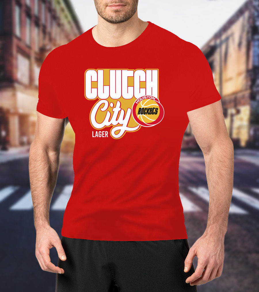 Houston Rockets Clutch City Lager Basketball Vernon Maxwell T-Shirt