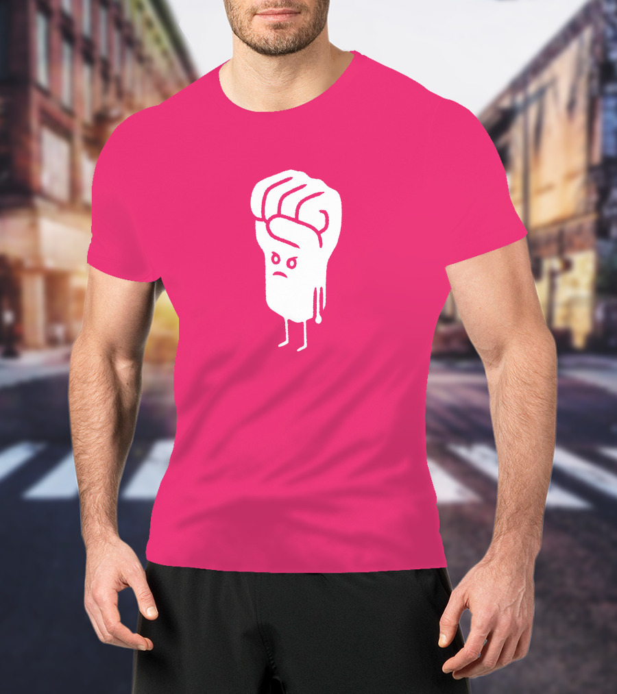 Tumindig By Linya-Linya Saab Fist Character On Pink Background T-Shirt