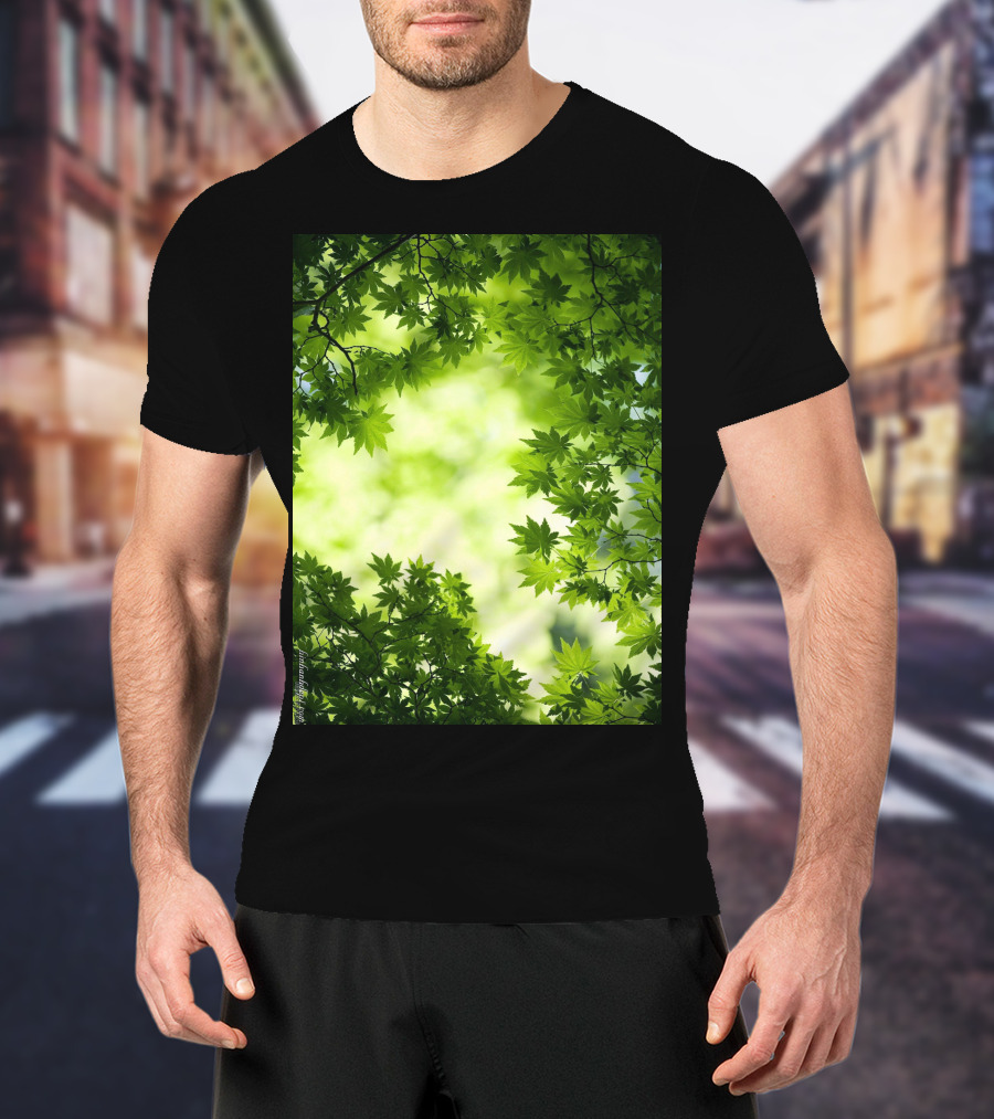 Short Lush Green Canopy Leaves T-Shirt
