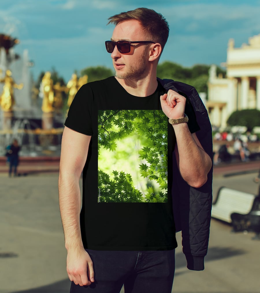 Short Lush Green Canopy Leaves T-Shirt