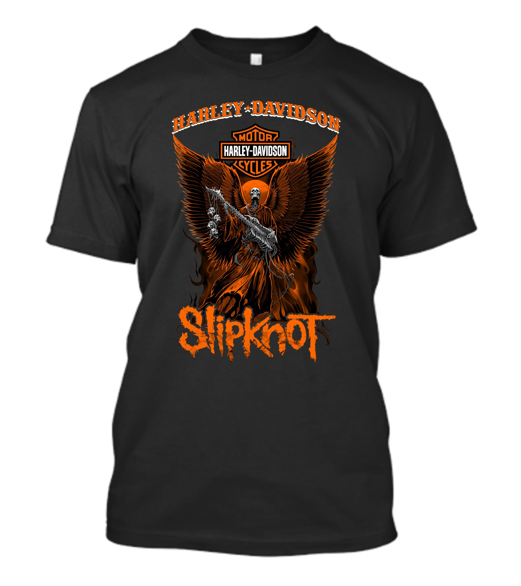 Harley Davidson Motor Cycles Slipknot Angel T-Shirt