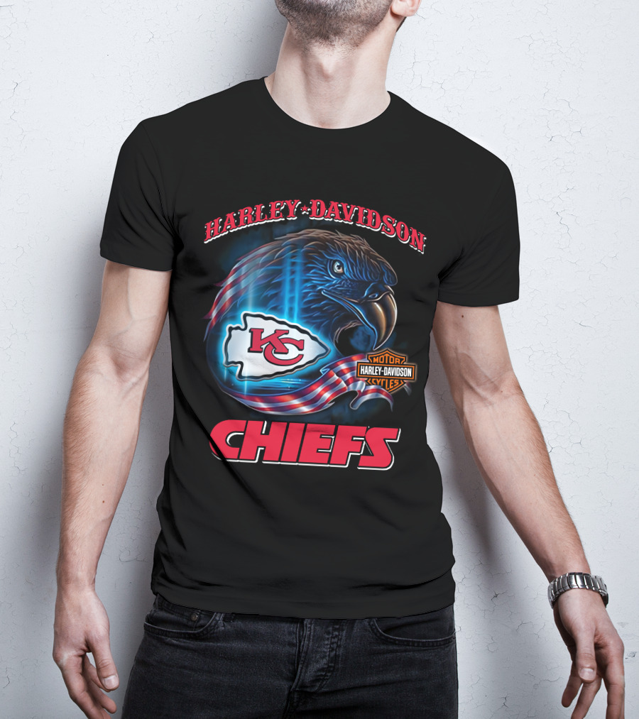 Harley Davidson Kansas City Chiefs Eagle T-Shirt