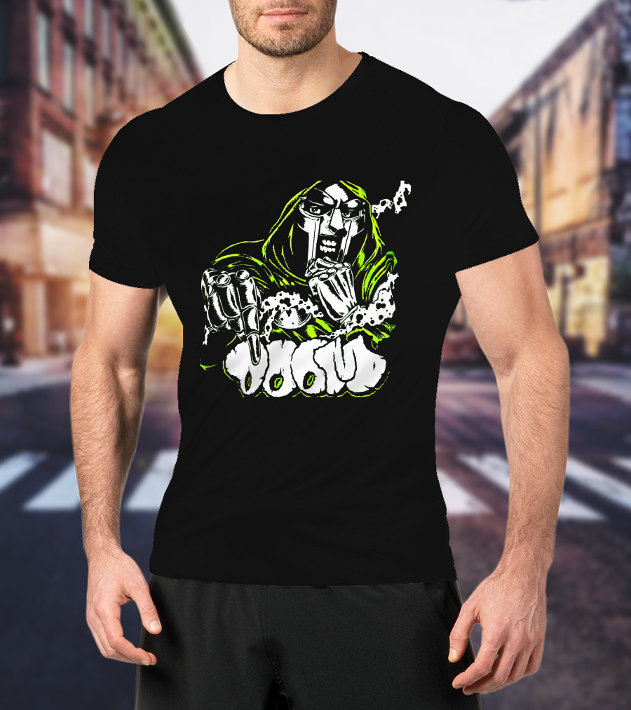 MF Doom Hip Hop Villain Mask Graffiti T-Shirt