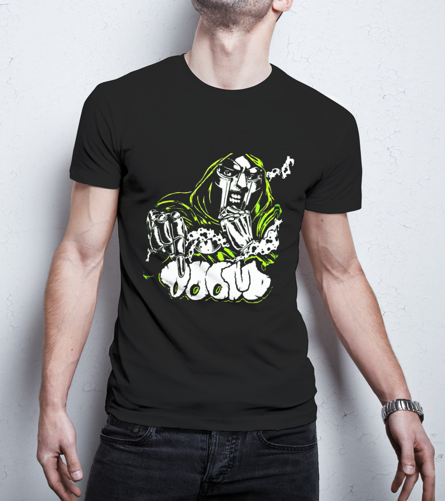 MF Doom Hip Hop Villain Mask Graffiti T-Shirt