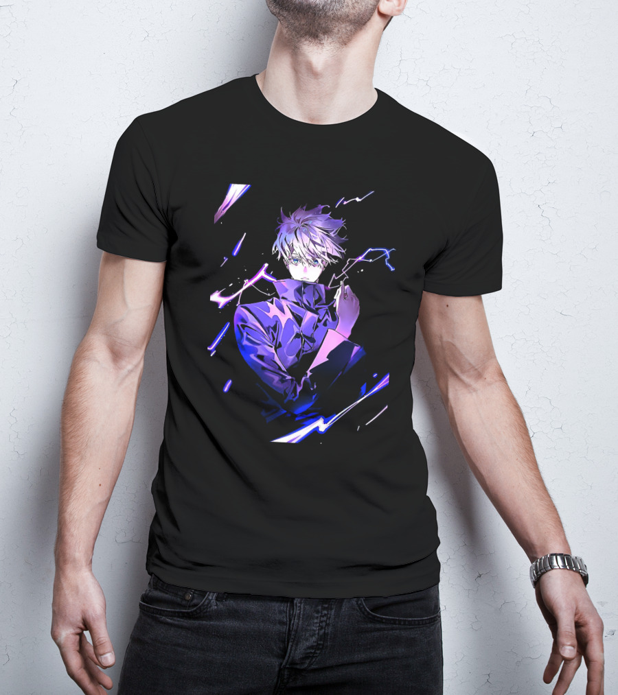Gojo Satoru Jujutsu Kaisen Anime Purple Aura T-Shirt