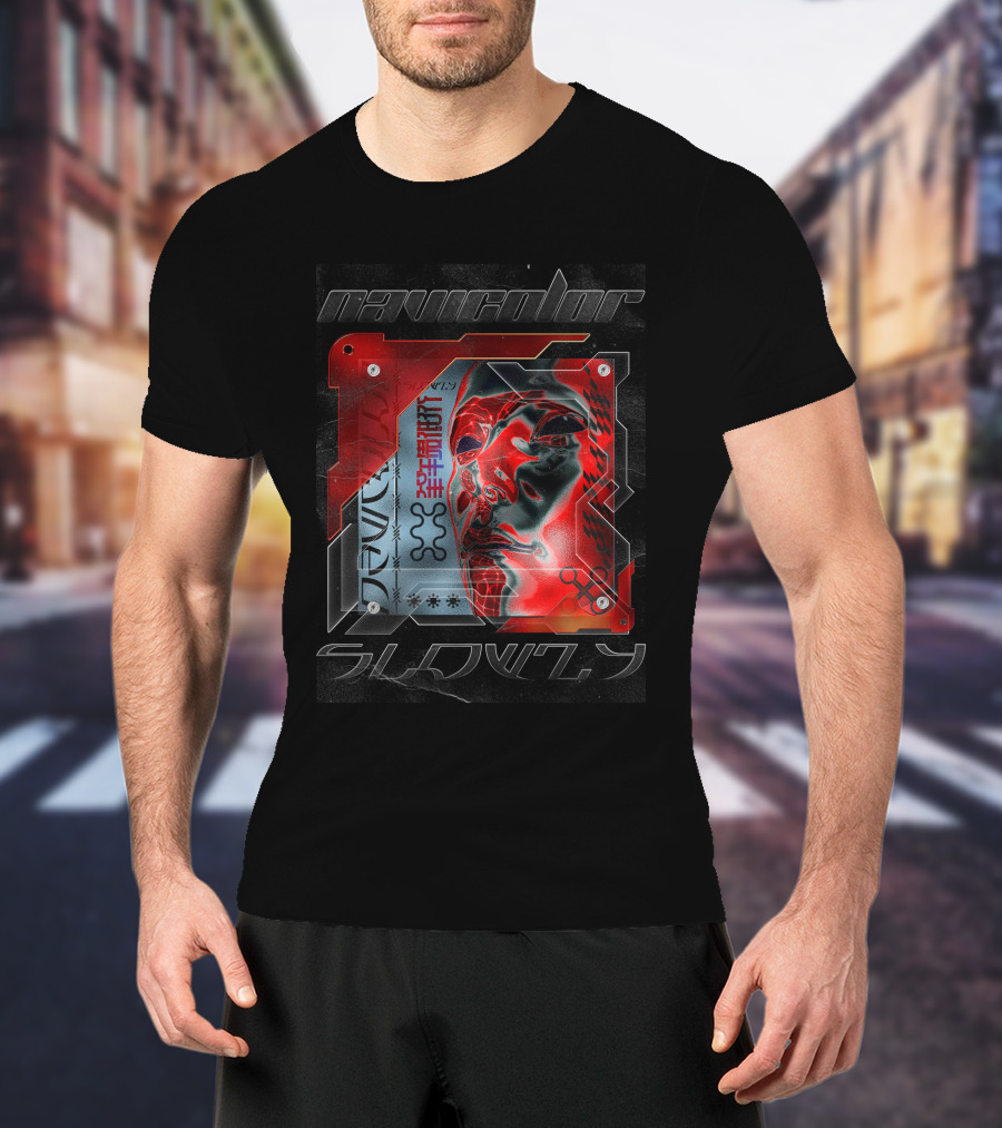 Navycolor Slowly Red Mask T-Shirt