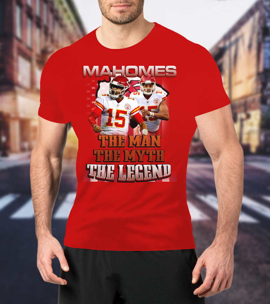 MAHOMES THE MAN THE MYTH THE LEGEND NFL Kansas City Chiefs P504HN6130 T-Shirt