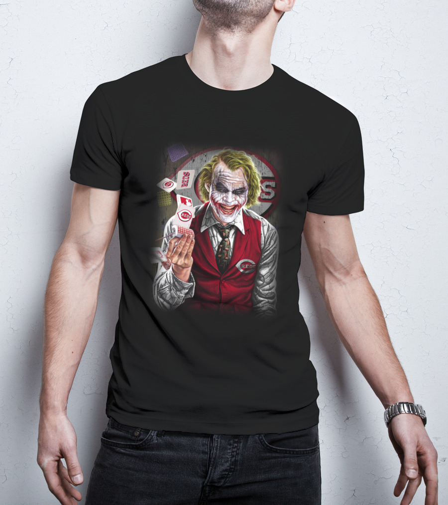 Cincinnati Reds Joker Playing Cards T-Shirt