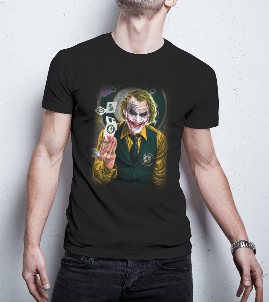 Oakland Athletics Joker Playing Cards T-Shirt