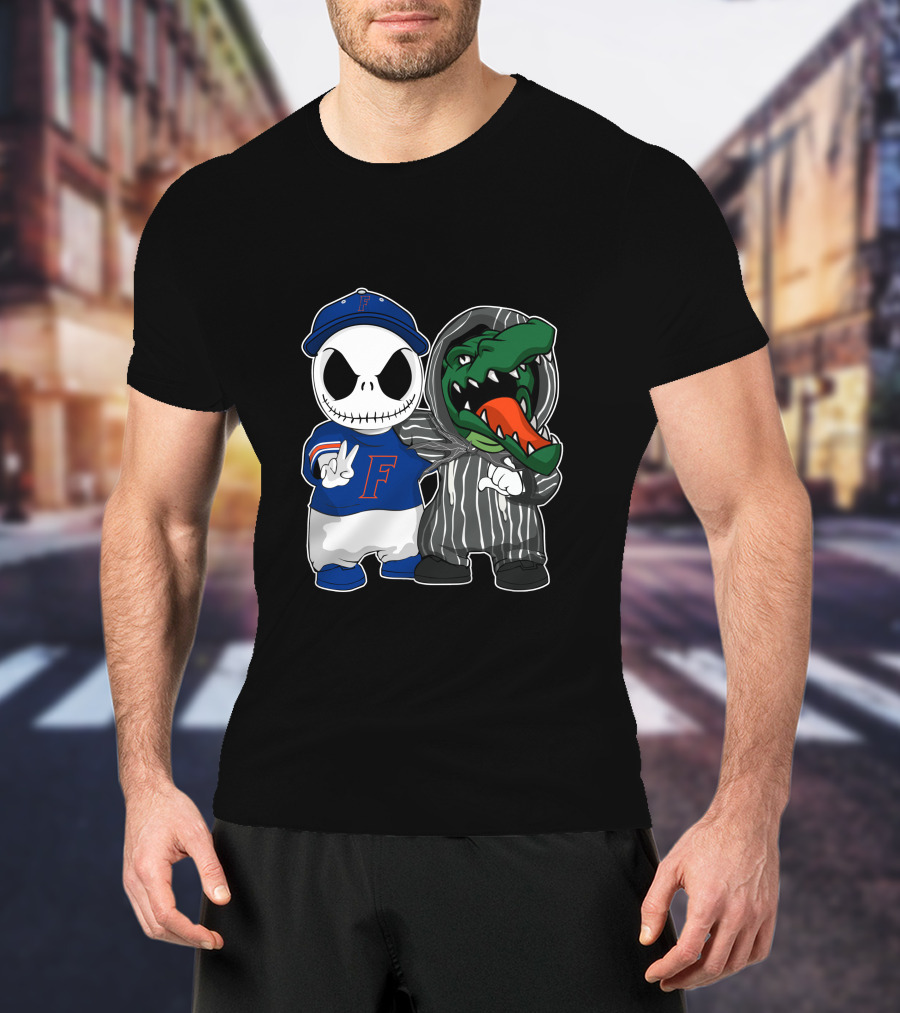 Florida Gators Jack Skellington Nightmare Crossover T-Shirt