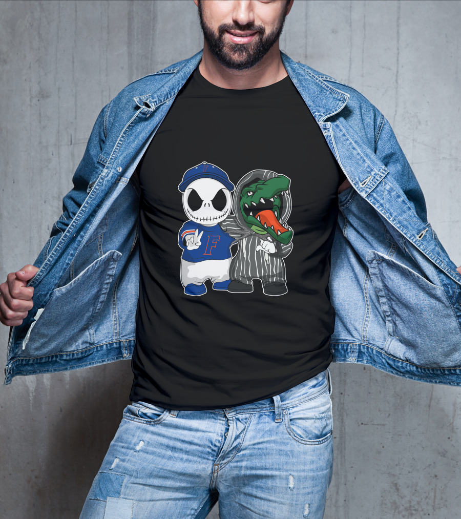 Florida Gators Jack Skellington Nightmare Crossover T-Shirt