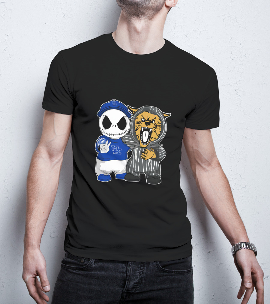 Kentucky Wildcats Jack Skellington Hoodie And Baseball Cap T-Shirt