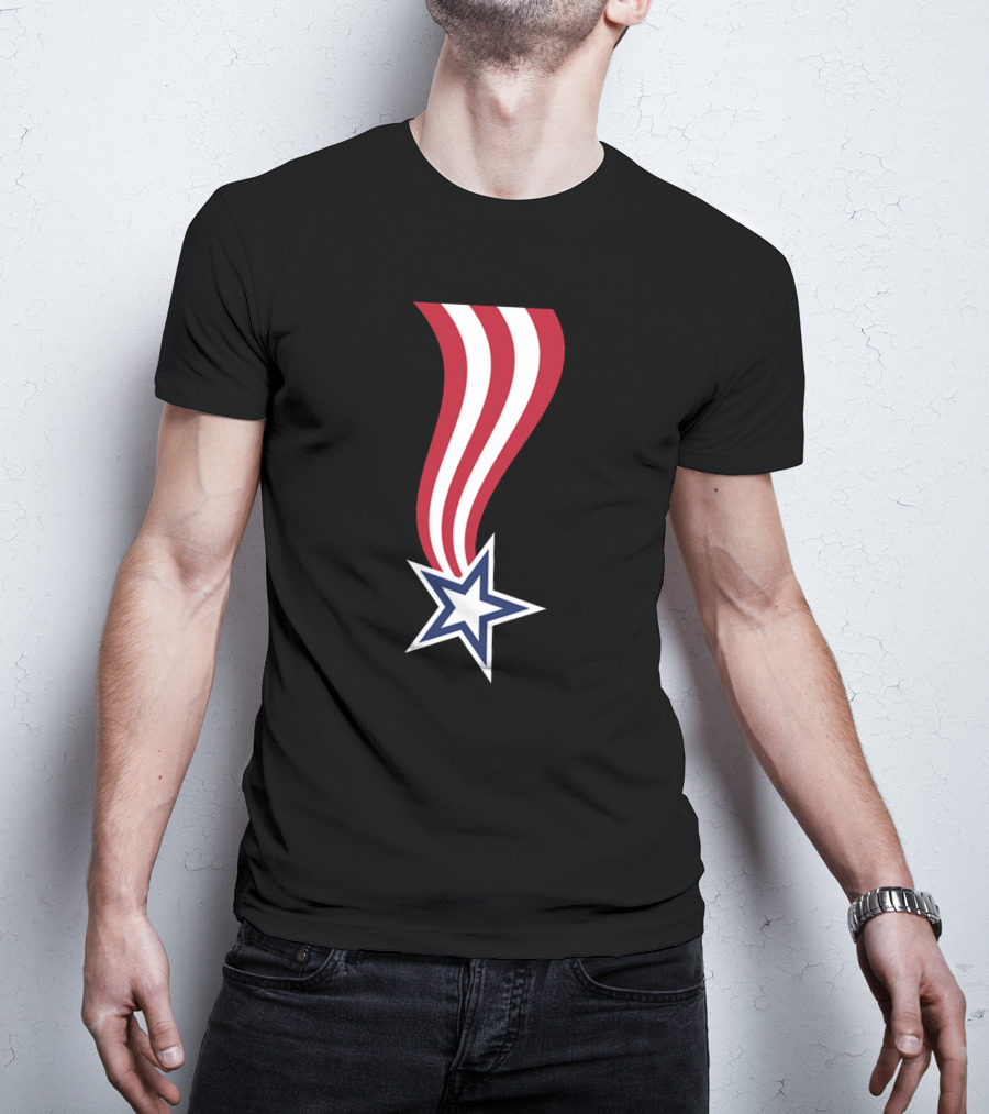 All American Flag Ribbon Star T-Shirt