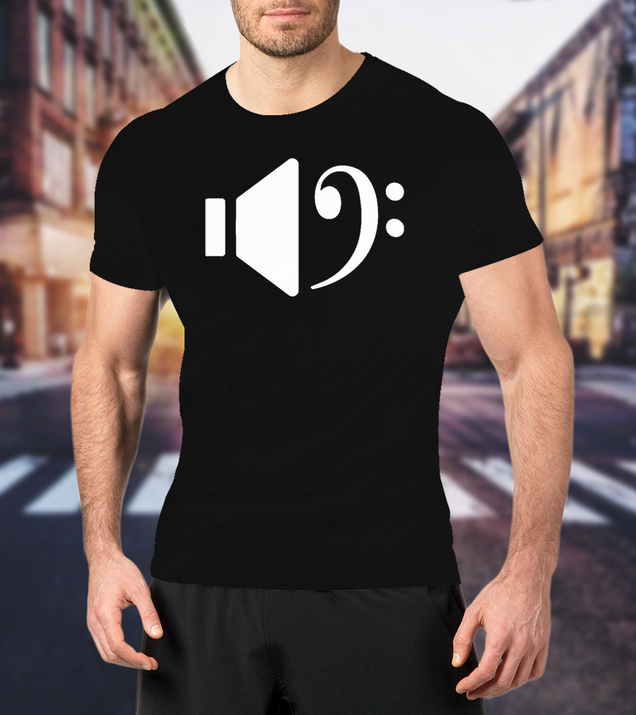 Bass Speaker Clef Symbol Combination T-Shirt