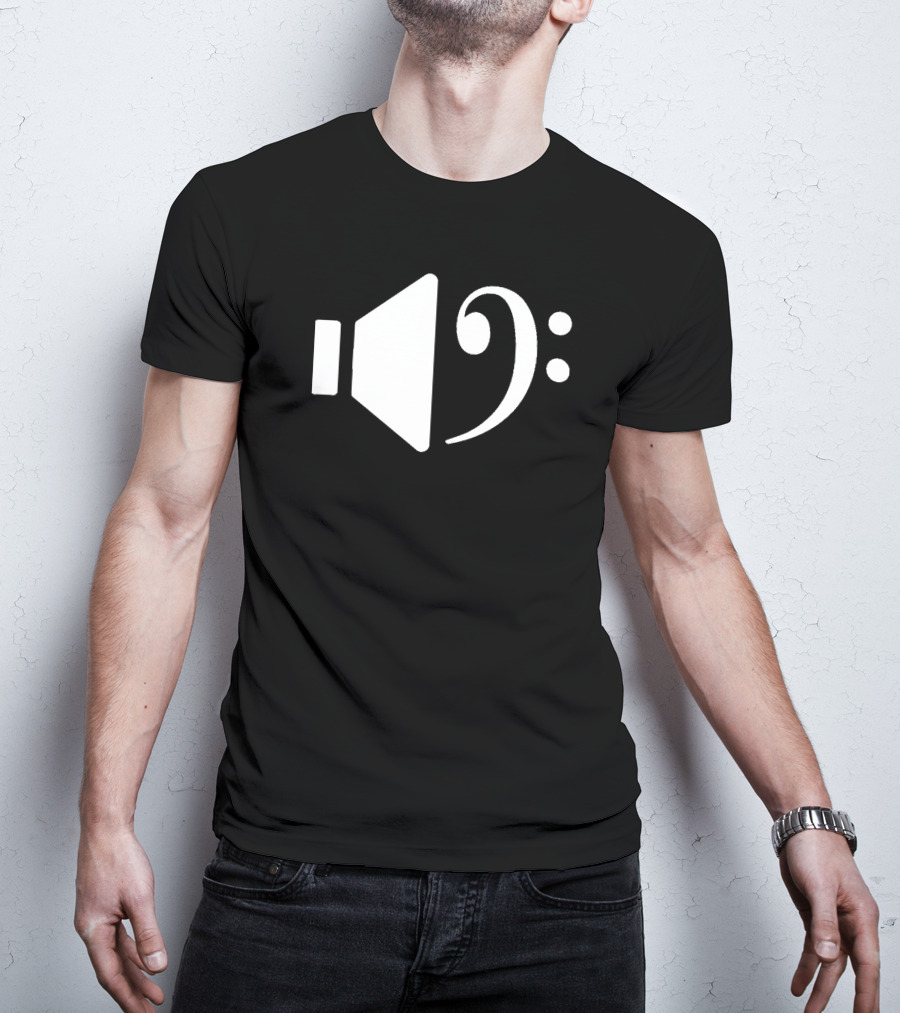 Bass Speaker Clef Symbol Combination T-Shirt