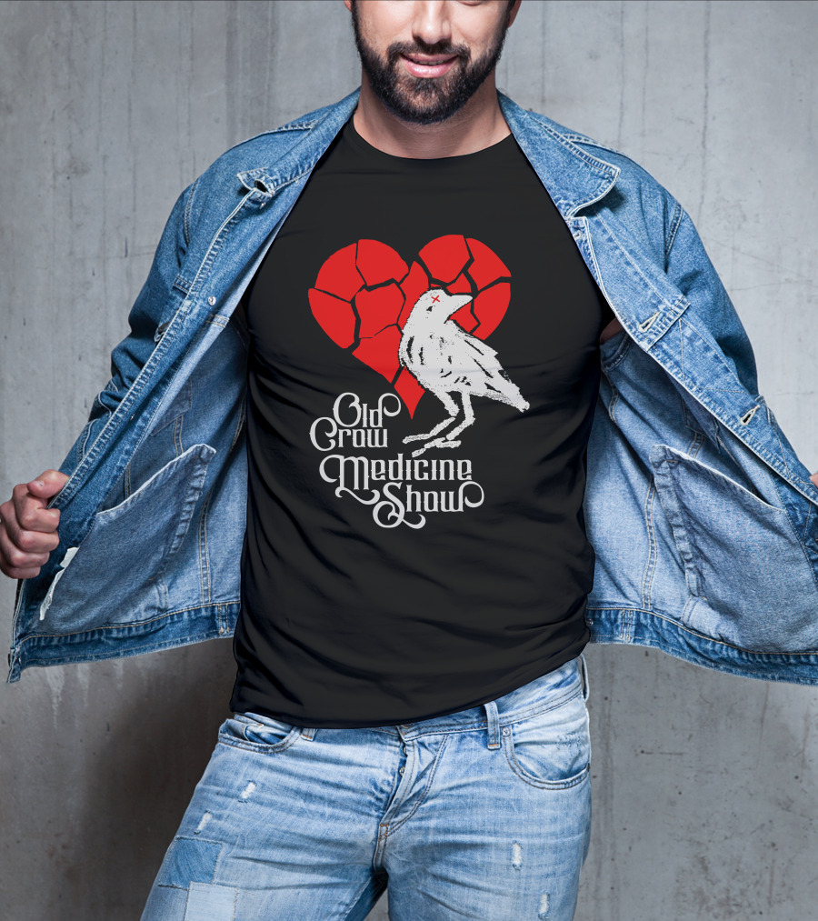 Old Crow Medicine Show Broken Heart Crow T-Shirt