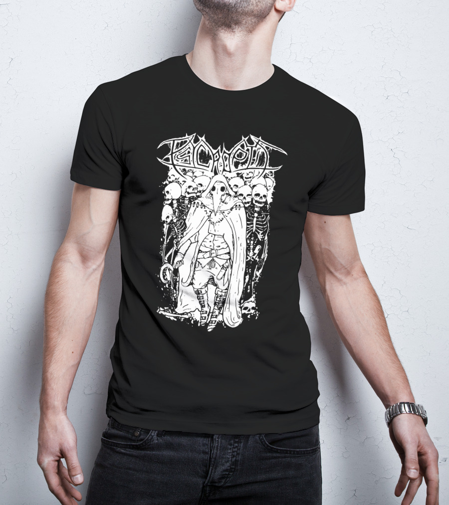 Psycroptic Plague Doctor With Skeleton Army T-Shirt