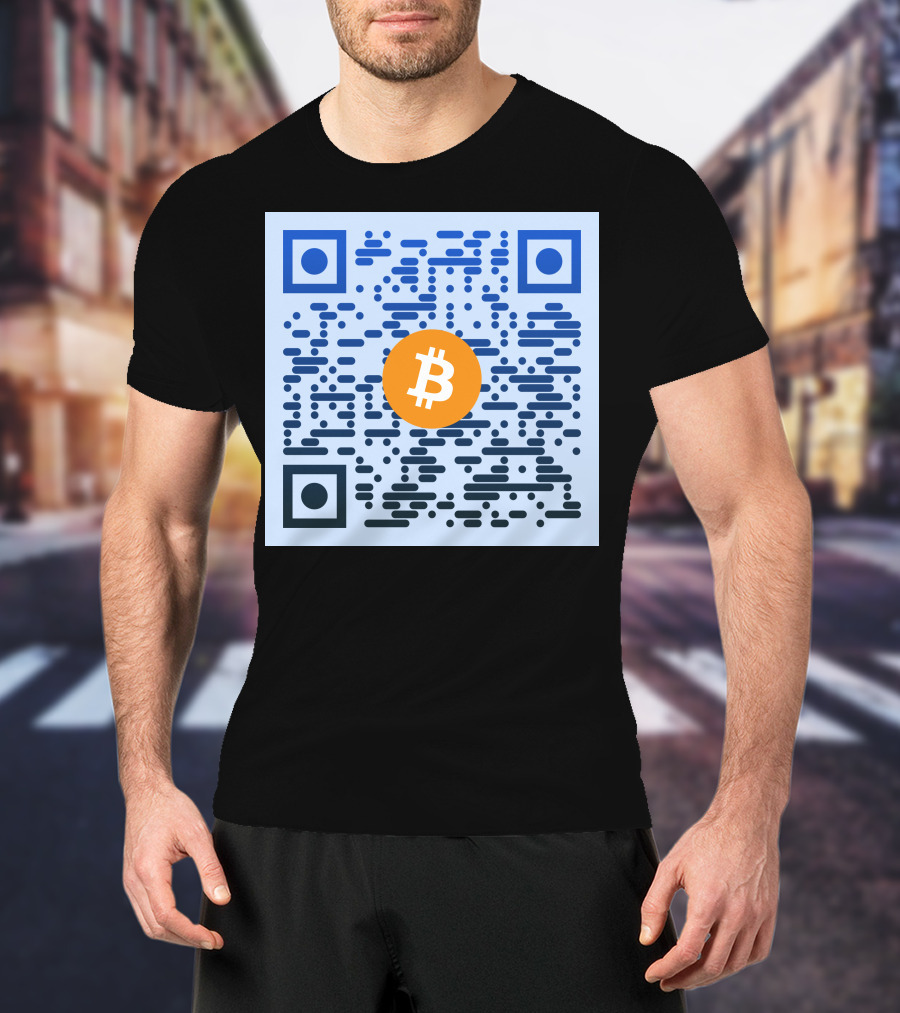 QR Code Bitcoin T-Shirt
